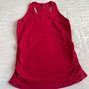 Athleta Red Racerback Tank Top